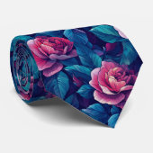 Cravate Trendy For Him Rose Floral (Roulé)