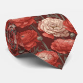 Cravate Trendy Gifts For Father Ranunculus Floral (Roulé)