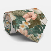 Cravate Trendy Gifts For Him Tropical Flower (Roulé)