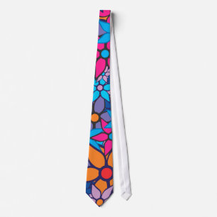 Cravate Trendy Modern Floral Pattern
