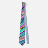 Cravate Trendy Multicolor Neon Psychedelic (Devant)