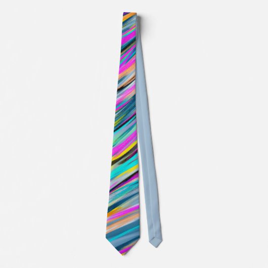 Cravate Trendy Multicolor Neon Psychedelic (Devant)