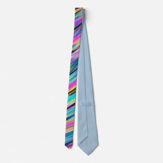 Cravate Trendy Multicolor Neon Psychedelic (Dos)