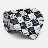 Cravate Trente, Abrégation Biomorphique - Kandinsky (Roulé)