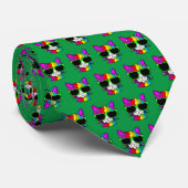 Cravate Très Cool Motif Rainbow Cat (Roulé)