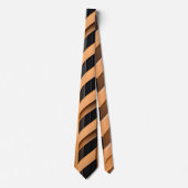 Cravate Tresse tressée en fer Brown Motif moderne (Devant)