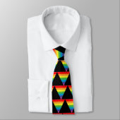 Cravate triangle d'arc-en-ciel (Attaché)