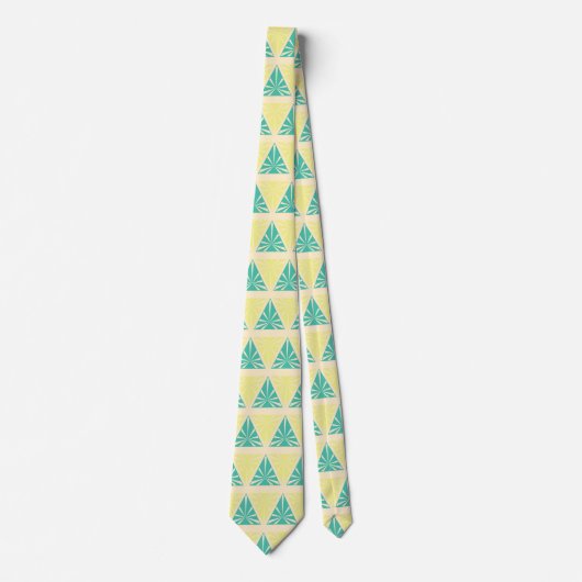 Cravate Triangle vert Motif par magasin (Devant)