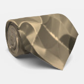 Cravate Triangles courbes Brown ou ondulations sépia (Roulé)