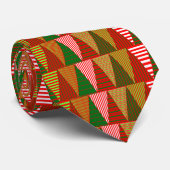 Cravate Triangles de Noël (Roulé)