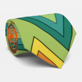 Cravate Triangles des années 1970 (Roulé)