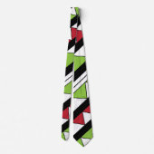 Cravate Triangles Diagonal Stripes Motif (Dos)