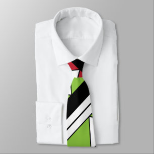 Cravate Triangles Diagonal Stripes Pattern