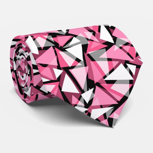 Cravate triangles géométriques sans couture formes (Roulé)