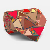 Cravate Triangles Modernes Du Milieu Du Siècle, Taupe, Bro (Roulé)