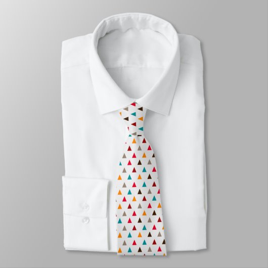 Cravate - Triangles multicolores (Attaché)