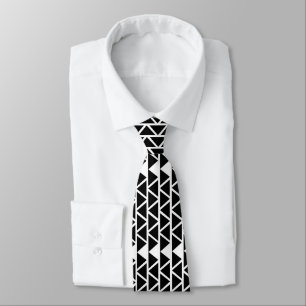 Cravate Triangles noirs et blancs