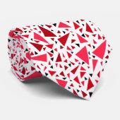 Cravate triangles rouges pourpre sur arrière - plan rétro (Roulé)