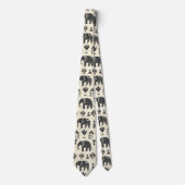 Cravate Tribal Elephant Boho Pattern (1) (Devant)