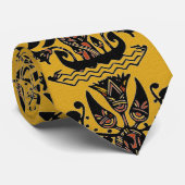 Cravate Tribal Ethnic Tattoo Pattern (Roulé)