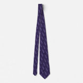 Cravate Tribal Lizard Mauve Motif (Dos)