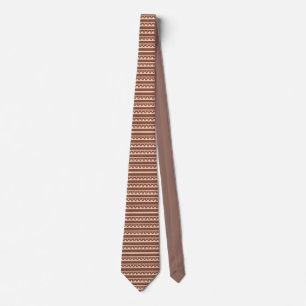 Cravate tribal occidental rustique de motif
