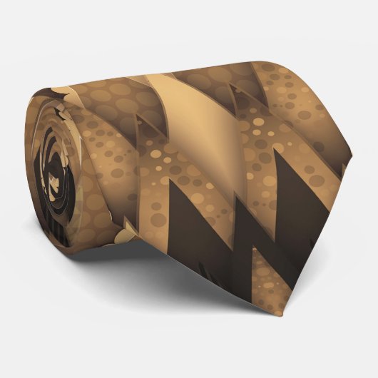 CRAVATE TRIBAL RUSTIQUE TRIANGULAIRE MOTIF (Roulé)