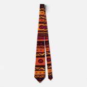 Cravate tribale africaine d'amusement de motif (Devant)