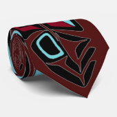 Cravate tribale personnalisée de plume (Roulé)