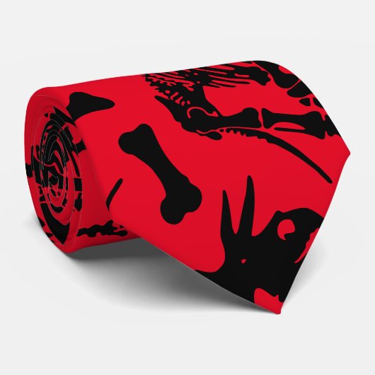 Cravate Tricératops os (Roulé)