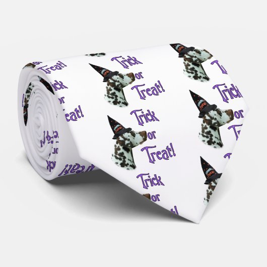 Cravate Trick dalmate (foie) (Roulé)