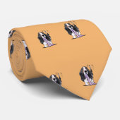 Cravate Tricolore Basset Hound Joue (Roulé)