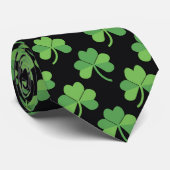 Cravate Tricolore vert de la Saint-Patrick pour homme (Roulé)