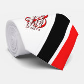 Cravate Trinité-et-Tobago (Blanc) (Roulé)