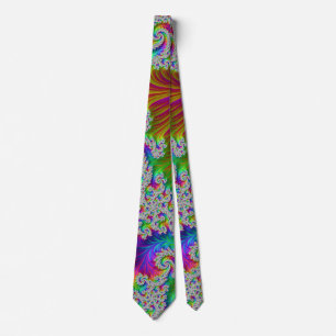 Cravate Tripant vibrant audacieux tripant spirale arc-en-c