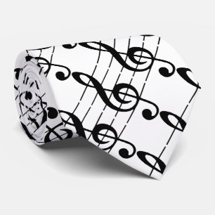 Cravate triple de note musicale