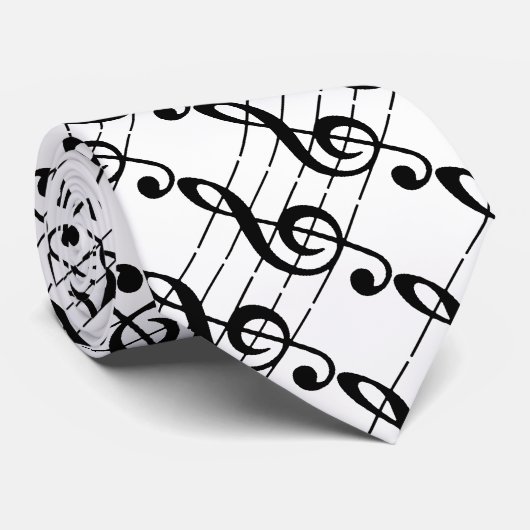 Cravate triple de note musicale (Roulé)