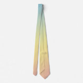Cravate Triple dégradé en bleu pastel, jaune et rose (Dos)