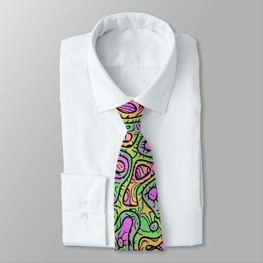 Cravate Trippy Colorful Blob (Attaché)