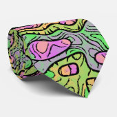 Cravate Trippy Colorful Blob (Roulé)