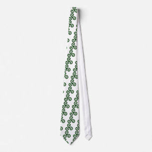 Cravate Triskele vert-foncé