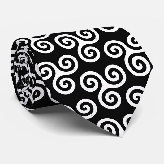 CRAVATE TRISKELION TRIPLE CELTIQUE SPIRAL (Roulé)