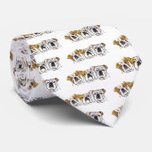 Cravate Trois Bulldogs anglais (Roulé)