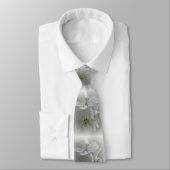 Cravate trois fleurs blanches (Attaché)