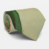 Cravate Trois Lys Calla Étonnant Botanique Acrylique (Roulé)