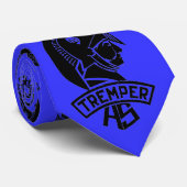 Cravate Trojan de Tremper - bleu/noir (Roulé)
