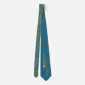 Cravate Trombone (bleu) (Dos)