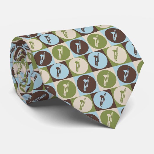 Cravate Trombone d'art de bruit (Roulé)