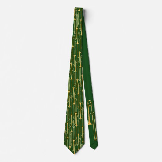 Cravate Trombone (vert) (Devant)