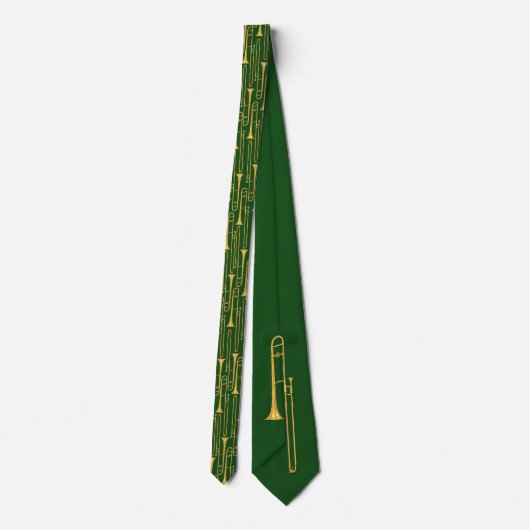 Cravate Trombone (vert) (Dos)